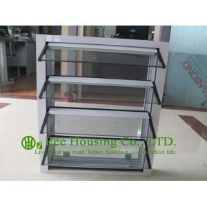 Hurricane-proof Aluminum Glass Louvered windows With Removable Screen,Jalousie