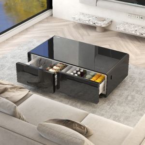 Home Furniture 2024 Multi-function Smart Coffee Table with Frozen Drawer