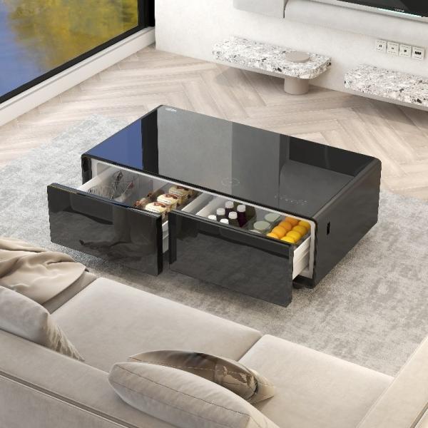 Home Furniture 2024 Multi-function Smart Coffee Table with Frozen Drawer