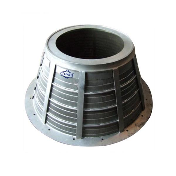 Stainless Steel Cylinder Coal Centrifuge Basket Wire Wrap V Shape Wedge Wire