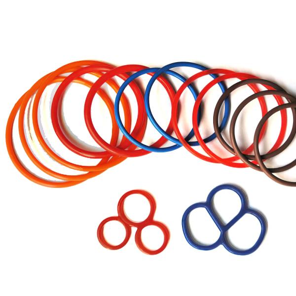 Yellow Silicone Sealing Rings FKM NBR Rubber O Ring Compression Moulded