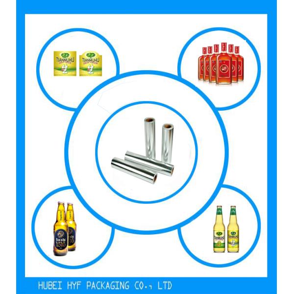 Beer Label Glass Bottle Label Wine Label Silver Vacuum Metallized Paper Single Sided Coating , Gift Wrapping Application