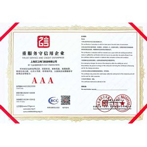 Shanghai Jianggong Valve Manufacturing Co., Ltd. Certifications