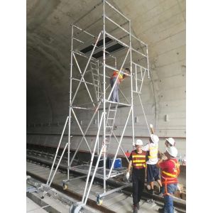 Aluminum Suspended Scaffolding System Cusomized For Subway Projects