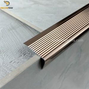 China Tile Edge Trim  Tile Edge Stair Nosing Tile Trim Bullnose Tile Trim 6063-T5 Aluminum on sale