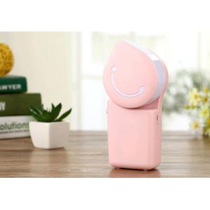 Portable Smile Adjustable Rechargable Handheld USB Mini Air Conditiong Fan