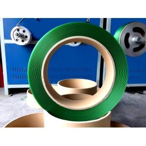 Green Embossed Pallet Strapping Belt Clip / Hot Melt Locking