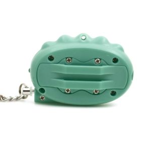 Green ABS Personal Security Keychain 140db Safe Sound Personal Alarm With LED