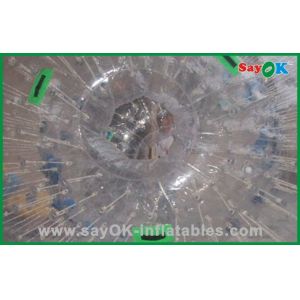 Inflatable Lawn Games Custom Transparent Zorb Ball Large PVC / TPU For Adult /