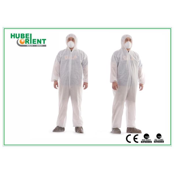 Buy Breathable Disposable Microporous Coverall With Hood at wholesale prices