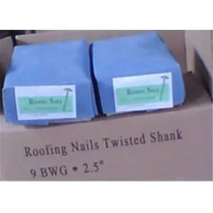 Standrad Size Galvanized Roofing Nail With Washer , Umbrella Head Nails