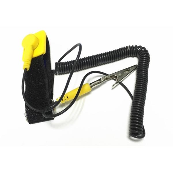 Buy Velcro ESD Wrist Strap Adjustable Anti Static Band 1 Meg ohm Resistor PU Cord at wholesale prices