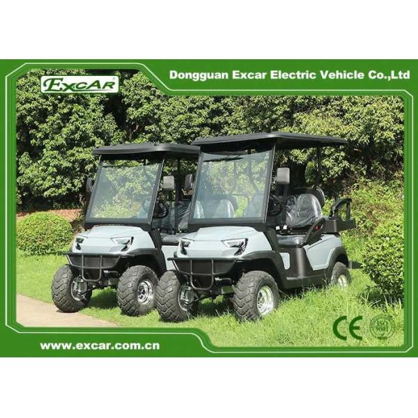 4 Seats Electric Golf Carts , Popular 48V Electric Golf Buggies With Caddle Plate