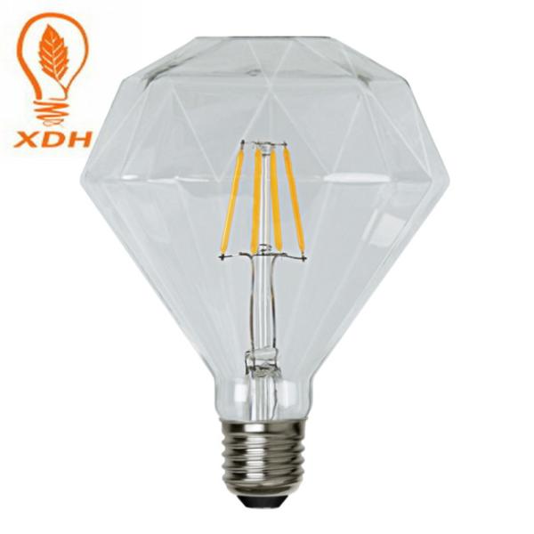 D120 Diamond Edison LED Filament Bulbs 220V 4W 6W E27 LED Vintage Edison Light