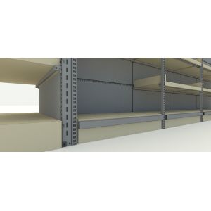 Wooden Panel Retail Display Rack with Load Bar Support, Stable and Elegant