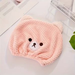 Quality Fast Drying Soft &amp; Lightweight Microfiber Hair Towel with Cute Bear Ears for All Hair Types for sale
