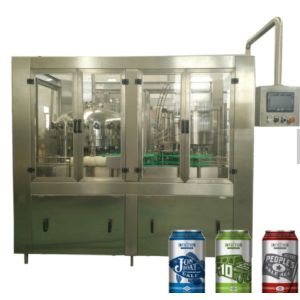 Cans aluminium juice / beverage / beer filling machine beer can filler aluminum can filling sealing machine in factory p