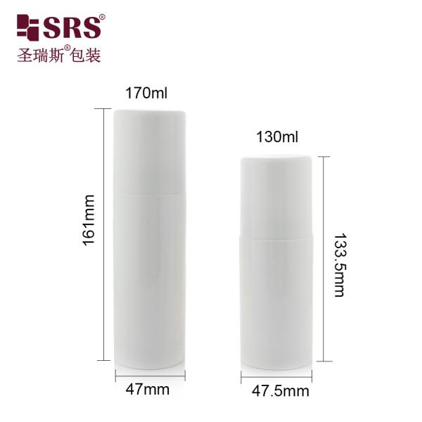 Plastic Ball Green Plastic Roll-On Bottle For Deodorant Gel Resistant Recyclable