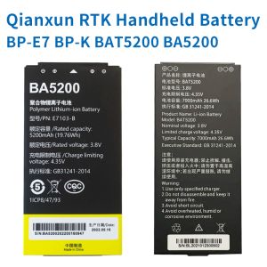 Quality Oianxun RTK/GPS Handheld Battery BP-E7 BP-K BAT5200 BA5200 Handheld measurement for CH6, CH5, CH3, CH4 for sale
