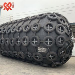 Rubber Cord Marine Dock Fender Pneumatic Type For Vessel Docking