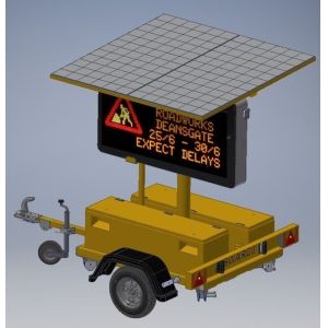 Trailer Mounted Programmable Led Moving Message Sign For Advertising