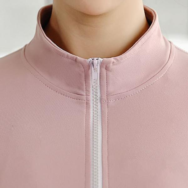 OEM Factory Stand Collar Full Zip Yoga Jacket Women Sportswear 100pcs MOQ