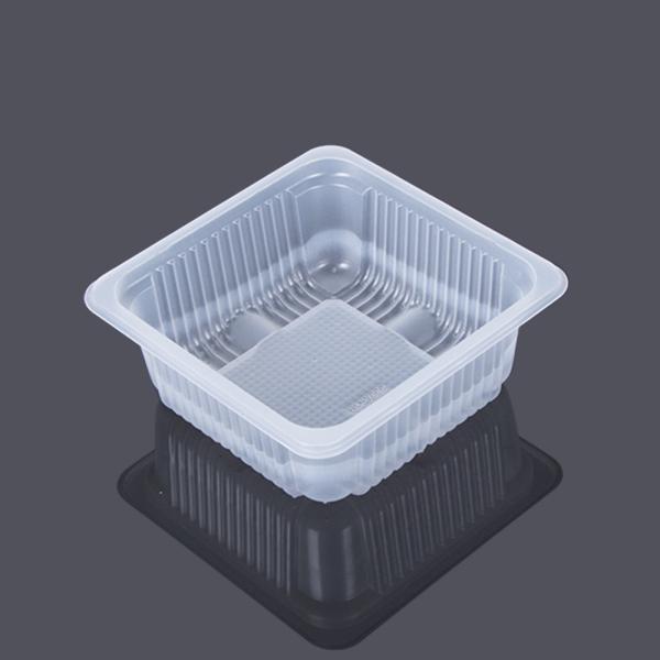 Buy Square Transparent 6.5*6.5*3cm Mooncake Plastic Tray at wholesale prices