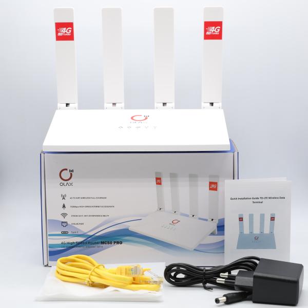 Buy OLAX MC50 pro wifi RJ45 sim card wireless 4g lte router cat4 cpe modem for home router modem 4g lte sim card at wholesale prices