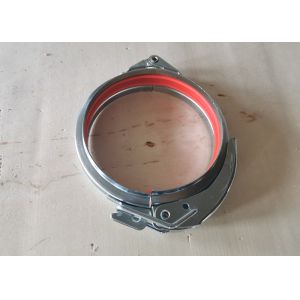 China 100mm Galvanized Pipe Clamp Dust Extraction System Quick Release With Sealant on sale