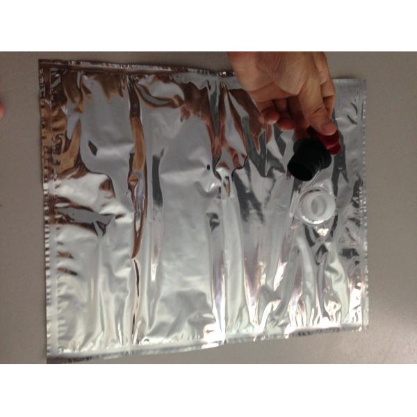 Bib Bag In Box With Tap / Spigot Or Valve For Juice / Sauce Wine / Oil / Beverage