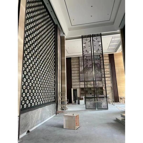 Buy 3D Stainless Steel Wall Panel Contemporary Laser Engraved Design at wholesale prices