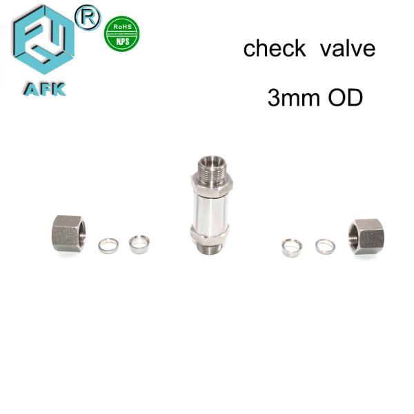Buy SS316 High Pressure Check Valve 3mm 6mm 8mm 10mm For Water Air Gas at wholesale prices