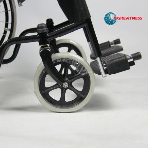 Simple Structure Standard Folding Steel Wheelchair For Home