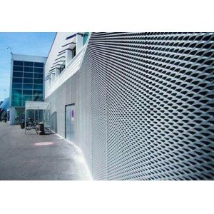Stainless Steel Expanded Metal Sheet Galvanised Mesh Facade Architecture 4mm