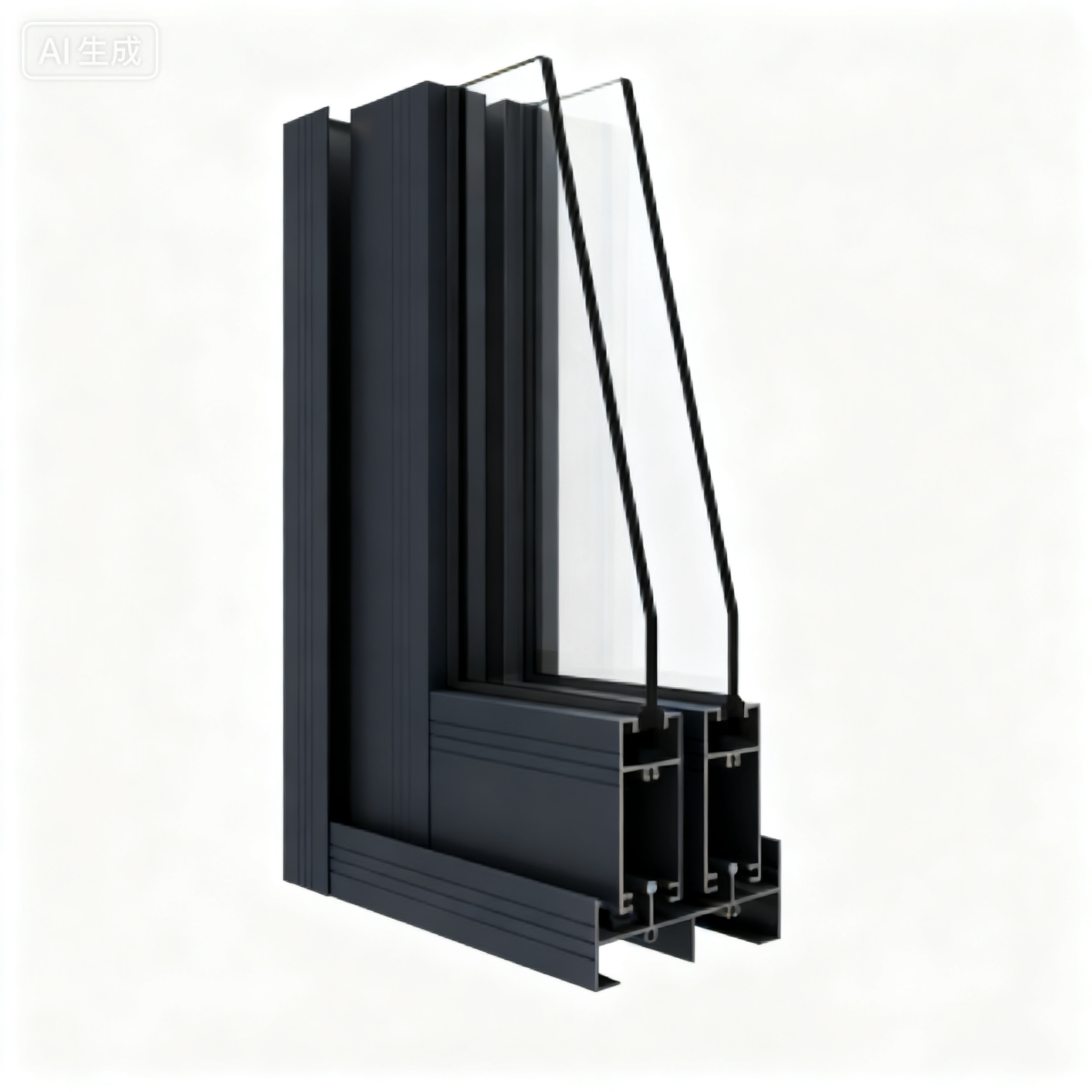 GC90 Aluminum Frame Sliding Windows Anodized Commercial Aluminum Sliding Windows