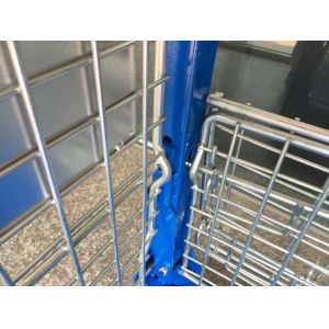 Lockable Collapsible Wire Container Customized Size And Colors