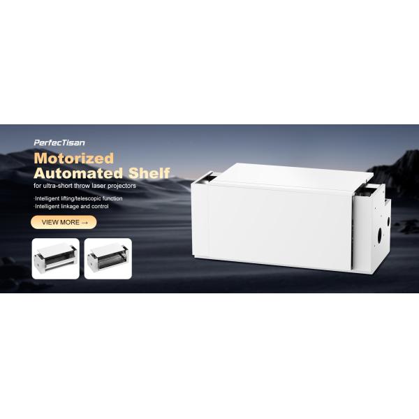 Smart Projector Cabinets White Ultra Short Throw Projector Stand OEM Motorized Laser TV Cabinet