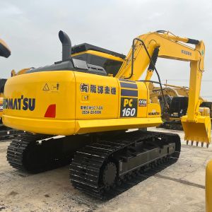 Used Komatsu Pc160 Excavators Secondhand Earthwork Construction Machinery