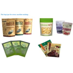 Flat Pouch Rotary Packaging Machine For Chocolate Cookies Automatic