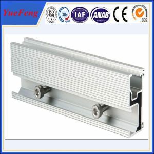China Aluminum extrusion for solar pannel mounting aluminium profile guide rail on sale