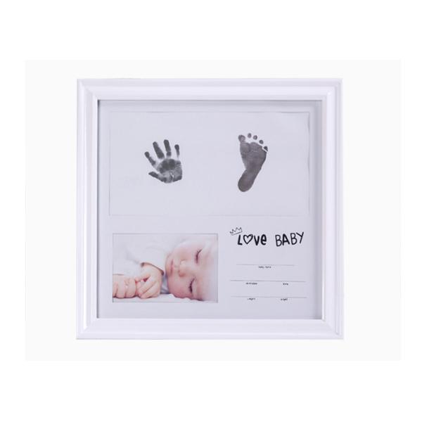 Newborn Baby Hand And Footprint Photo Frame Custom Design Keepsake Box Souvenir Gift