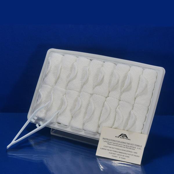 Buy Airline cotton disposable hot towel at wholesale prices