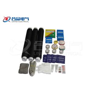 12 / 24KV Electric Cable Accessories , Rubber Straight Cold Shrinkable Joint