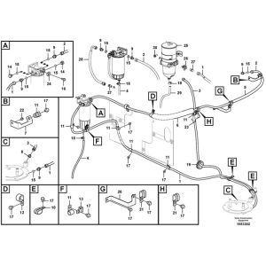 Excavator Filter Element VOE 14622355 VOE14622355 For EC200B EC210B EC240B
