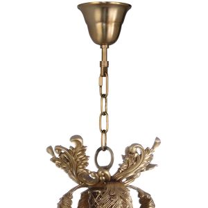 Antique brass dining room chandeliers Lighting With Lampshade (WH-PC-16)