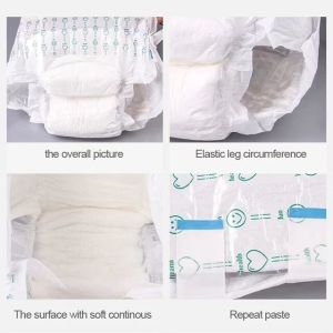 Snuggly Gentle Disposable Breathable Fragrance Free Diapers with Wetness