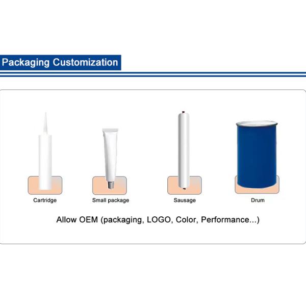 Good Adhesion Universal Acid Silicone Sealant Adhesives Black White Color