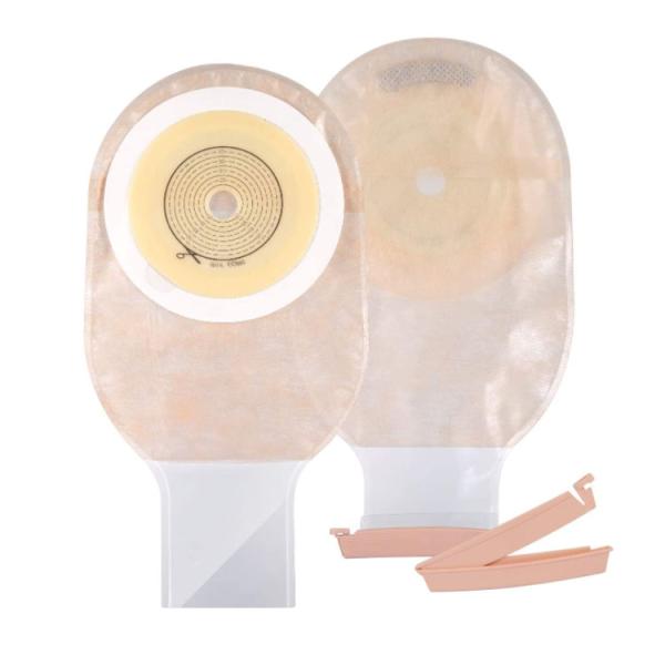 Factory price disposable free samples medical stoma colostomy bag adhesives with different type drainable ostomy bag