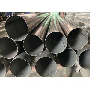 China Round Black Welded Stainless Steel Pipe 6mm 304L Polishing Surface on sale