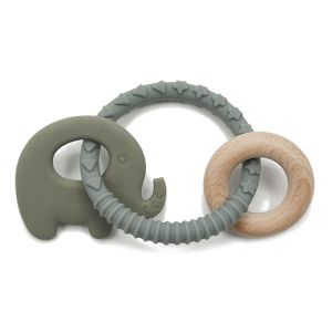 Diameter 8cm Silicone Teething Rattle